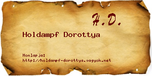 Holdampf Dorottya névjegykártya