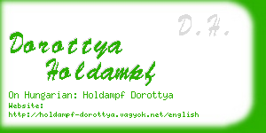dorottya holdampf business card
